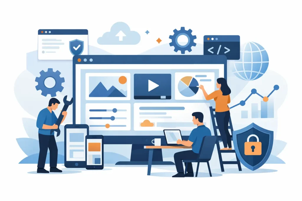 What a Website Management Service Covers