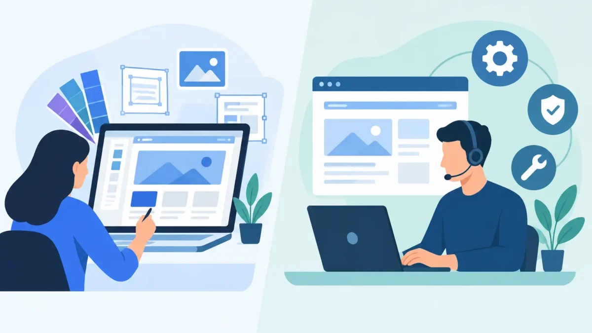 Website Support Versus Web Design Explained